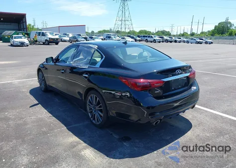 2019 Infiniti Q50 3.0T Red Sport 400 из США, поврежденный, VIN JN1FV7ARXKM830002